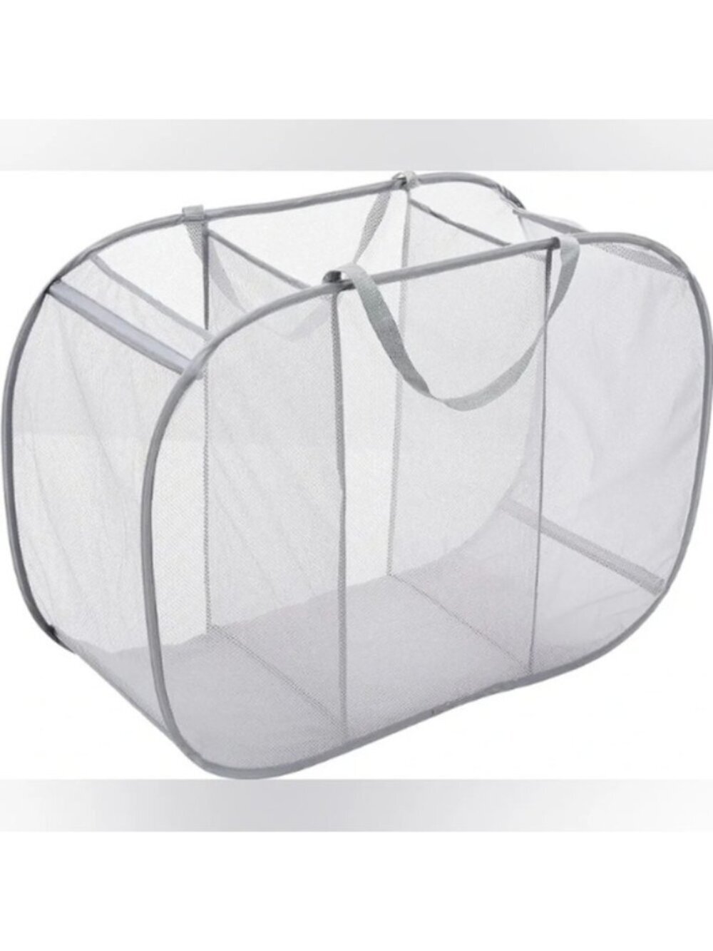 Whitmor Pop and Fold Laundry  Sorter, Paloma Gray
